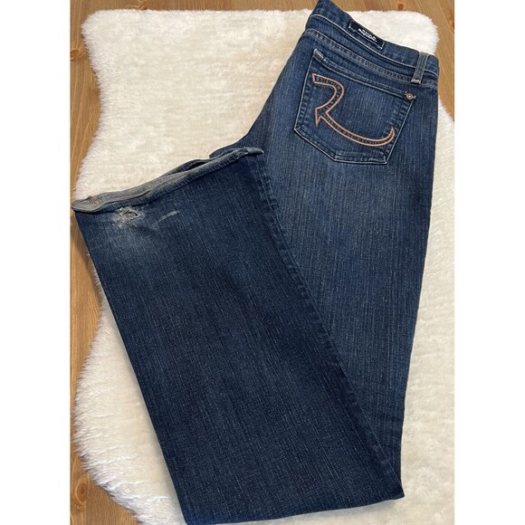 Rock & Republic Jeans Kasandra Bootcut Blue Denim Jeans Size 31 - Picture 3 of 11
